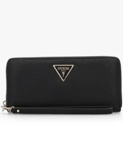 Guess Large Laurel Black Zip Around Wallet