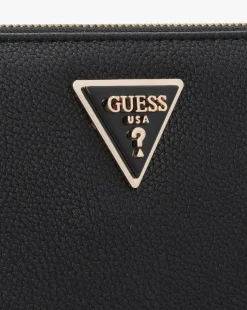 Guess Large Laurel Black Zip Around Wallet