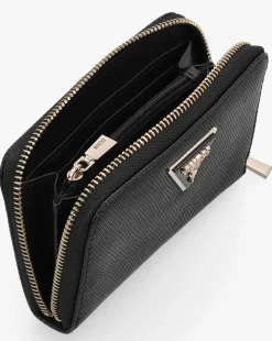 Guess Medium Laural Black Zip Around Wallet