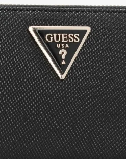 Guess Medium Laural Black Zip Around Wallet