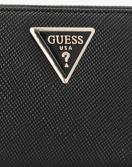 Guess Medium Laural Black Zip Around Wallet