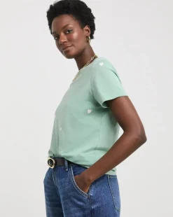 Heart Embriodered T-Shirt