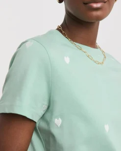 Heart Embriodered T-Shirt