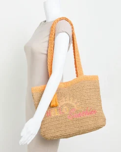 Hello Sunshine Slogan Beach Bag