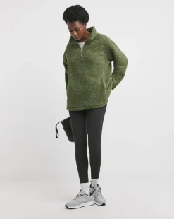 High neck Borg Jacket