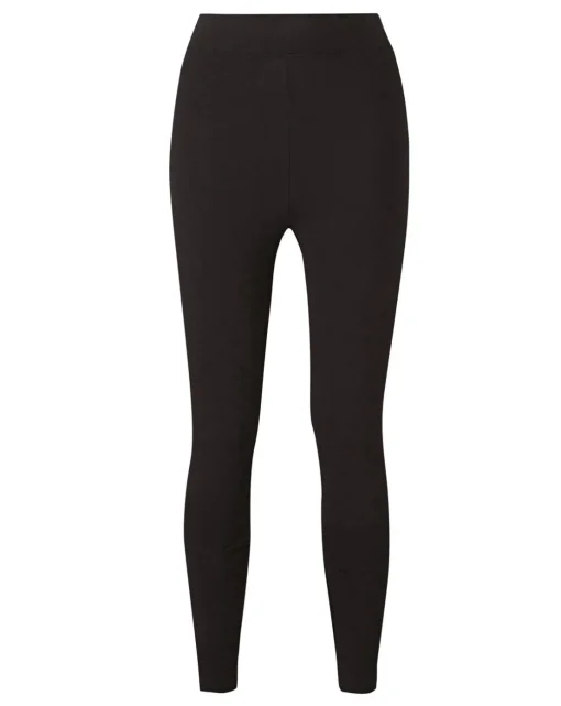 High Waist Cotton Rich Jersey Leggings Long