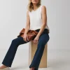 Indigo High Waist Super Soft Bootcut Jean
