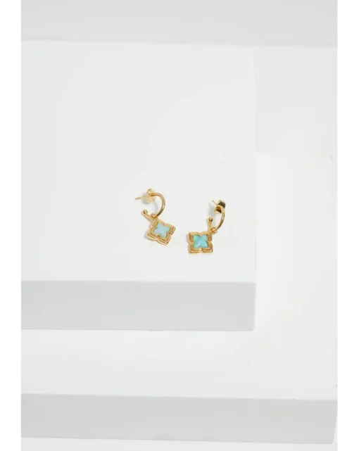 Inicio Aquamarine Earrings - Gift Pouch