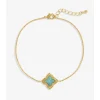 Inicio Gold Plated Aquamarine Bracelet - Gift Pouch