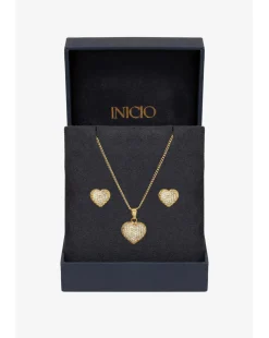 Inicio Pave Heart Set - Gift Boxed