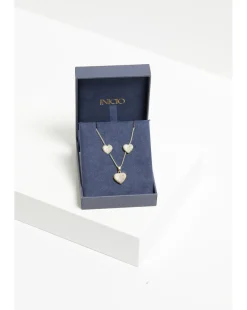 Inicio Pave Heart Set - Gift Boxed