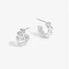 Inicio Silver Plated Twisted Polished Hoops - Gift Pouch