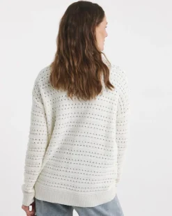 Ivory Crochet Edge To Edge Cardigan