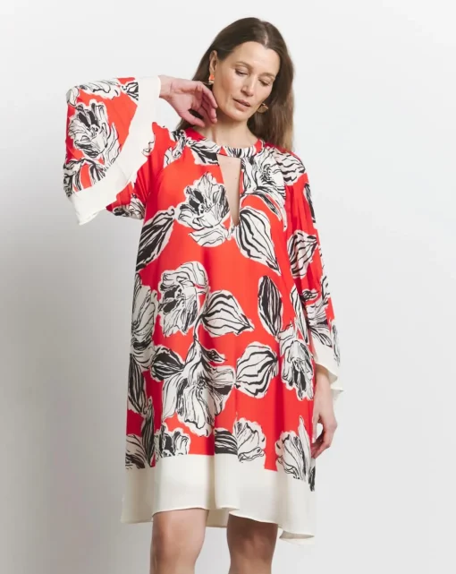 Joanna Hope Bat Wing Shift Dress