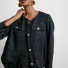 Joanna Hope Boucle Bomber Jacket