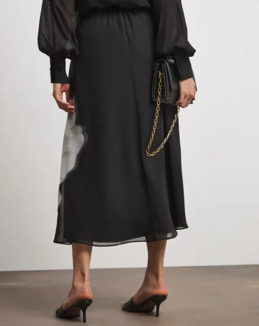 Joanna Hope Chiffon Slip Skirt
