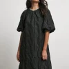 Joanna Hope Jacquard Shift Dress With Diamante Trim