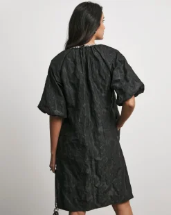 Joanna Hope Jacquard Shift Dress With Diamante Trim