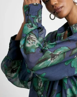 Joanna Hope Oversized Printed Shirt