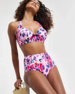Joe Browns Animal Print Non Wired Bikini Top