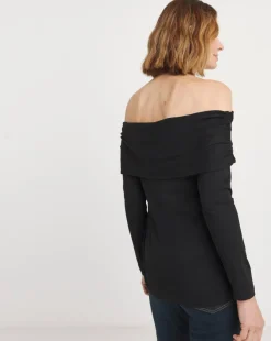 Joe Browns Black Bardot Jersey Top