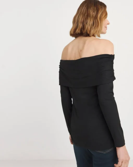 Joe Browns Black Bardot Jersey Top