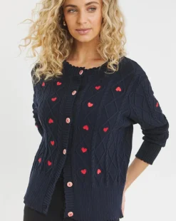 Joe Browns Heart Embroidered Cardigan