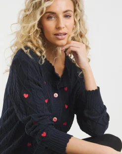 Joe Browns Heart Embroidered Cardigan