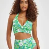 Joe Browns Paisley Print Bikini Bottoms Green Multi