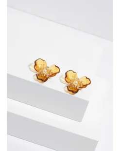 Jon Richard Flower Resin Earrings