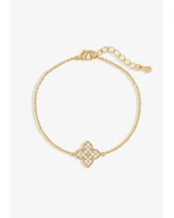 Jon Richard Gold Plated Clover Bracelet
