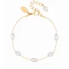 Jon Richard Gold Plated Fine Chain And Freshwater Pearl Bracelet