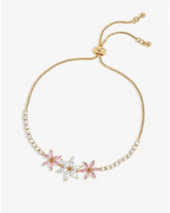 Jon Richard Gold Plated Floral Toggle Bracelet