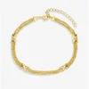 Jon Richard Gold Plated Mesh And Kiss Bracelet