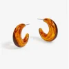 Jon Richard Resin Hoop Earrings