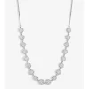Jon Richard Rhodium Plated Cubic Mini Flower Adjustable Necklace