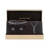 Jon Richard Sapphire And Crystal Twist Drop Set - Gift Boxed