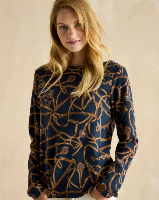 Joules Printed Harbour Top