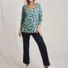 Julipa Button Shoulder Cotton T-Shirt