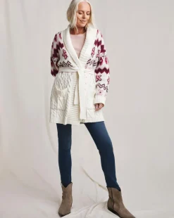 Julipa Cable Shawl Wrap Coatigan