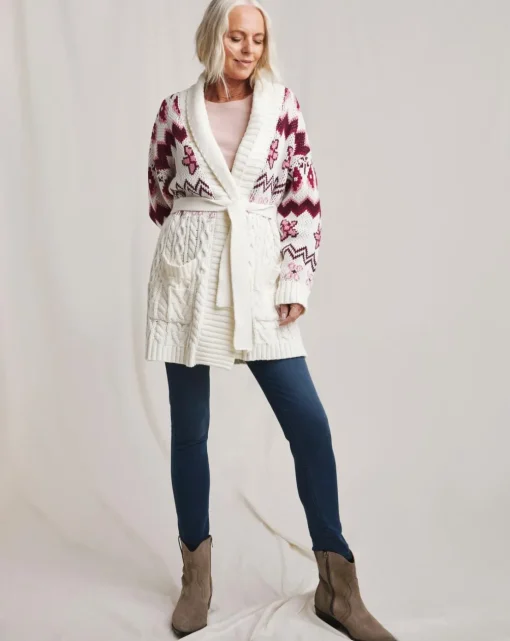 Julipa Cable Shawl Wrap Coatigan