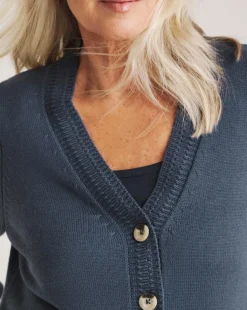 Julipa Cotton Pointelle Cardigan