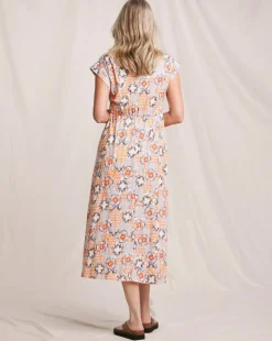 Julipa Cotton Slub Printed Midi Dress
