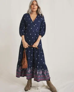 Julipa Cotton Tiered Maxi Dress
