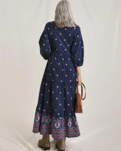 Julipa Cotton Tiered Maxi Dress