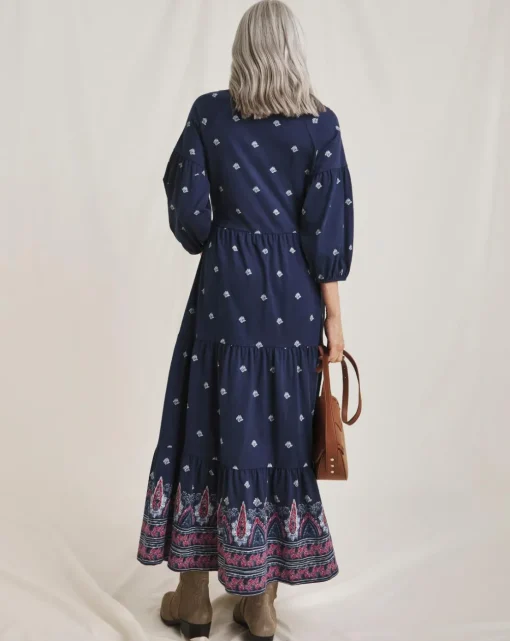 Julipa Cotton Tiered Maxi Dress