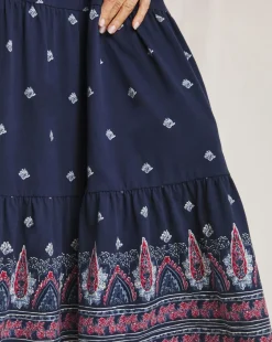 Julipa Cotton Tiered Maxi Dress