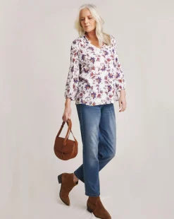 Julipa Crinkle Printed Top