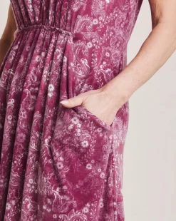 Julipa Gathered Waist Midi Dress