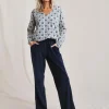 Julipa Jersey Cord Wide Leg Trouser